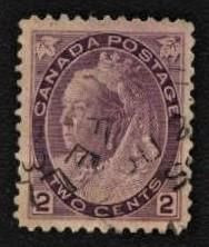 Північна Америка Северная Америка ^/--/^ Канада Canada 1898 г № 55 гашеная ^_^^^ Канада Canada 1898 р No 55 гашена - фото фото фото