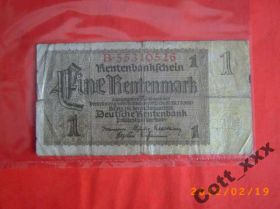 Німеччина Германия ^/--/^ 1 рентенмарк - ГЕРМАНИЯ 1937 года ^_^^^ 1 рентенмарк — Німеччина 1937 року - фото фото фото