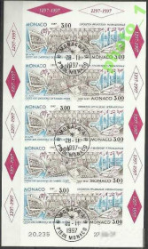 Інші країни Другие страны ^/--/^ Монако 1997 филвыставка Клб б/з гаш. ^_^^^ Монако 1997 філвиставка Клб б/з гаш. - фото фото фото