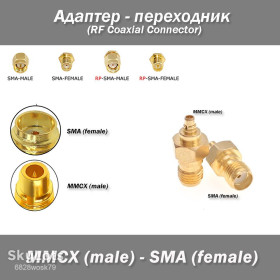 Інші аксесуари та комплектуючі Другие аксессуары и комплектующие ^/--/^ RF Переходник высокочастотный SMA Female  (мама) -&amp;gt; MMCX Male  (папа) coupler объединитель для радиооборудования RF UHF VHF ^_^^^ RF Перехідник високочастотний SMA Female (мама) - &amp;gt; MMCX Male (папа) coupler об'єднувач для радіообладнання RF UHF VHF - фото фото фото
