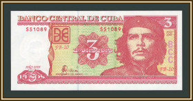 Карибський басейн Карибский бассейн ^/--/^ Куба 3 песо 2005 P-127  (127 /--/ b) UNC ^_^^^ Куба 3 песо 2005 P-127 (127 /--/ b) UNC - фото фото фото