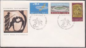 Європа Европа ^/--/^ Греция 1965 СПОРТ БАЛКАНСКИЕ ИГРЫ СОРЕВНОВАНИЯ СТАДИОН МЕДАЛЬ НАГРАДА ЛАВРОВАЯ ВЕТВЬ КПД Mi.887-889 ^_^^^ Греція 1965 СПОРТ БАЛКАНСЬКІ ІГРИ ЗІРІВНЕННЯ СТАДІОН МЕДАЛЬ НАГОРОДУ ЛАВРОВА ВІТОК КПД Mi.887-889 - фото фото фото