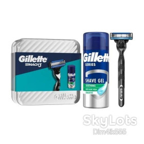 Інше Другое ^/--/^ Подарочный набор мужской Gillette Mach 3  (станок + сменный картридж, 1 шт + гель для бритья Series, 75 мл) ^_^^^ Подарунковий набір чоловічий Gillette Mach 3 (станок + змінний картридж, 1 шт + гель для гоління Series, 75 мл) - фото фото фото