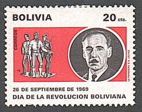 Південна Америка Южная Америка ^/--/^ Боливия  (1970) День революции ^_^^^ Болівія (1970) День революції - фото фото фото