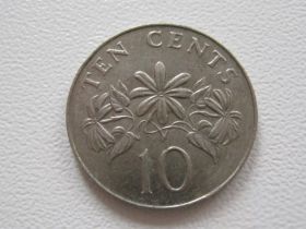 Сінгапур Сингапур ^/--/^ Сингапур 10 центов 1986 года #16195 ^_^^^ Сінгапур 10 центів 1986 року #16195 - фото фото фото