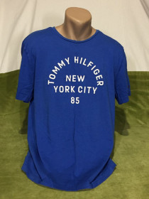 Футболки, майки Футболки, майки ^/--/^ Футболка Tommy Hilfiger дизайнерский логотип  (ХL) мужская синяя хлопок оригинал Н /--/ 4856 ^_^^^ Футболка Tommy Hilfiger дизайнерський логотип (ХL) чоловіча синя бавовна оригінал Н /--/ 4856 - фото фото фото