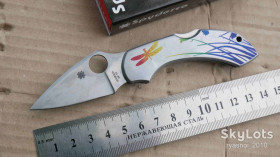 Ножі, мультітули Ножи, мультитулы ^/--/^ Spyder Dragonfly Tattoo Steel C /--/ 28 /--/ PT, 8 /--/ Cr /--/ 13 /--/ MoV, Replica, Outdoor, EDC, Back Lock - фото фото фото