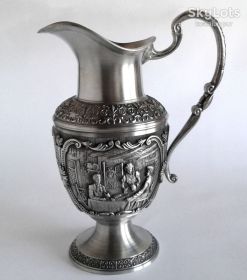 Кухонне начиння, посуд, столове срібло Кухонная утварь, посуда, столовое серебро ^/--/^ Олов&amp;apos;яний глечик кувшин Bruderschaft 1000 мл SKS Germany ^_^^^ Олов&amp;apos;яный кувшин Bruderschaft 1000 мл SKS Germany - фото фото фото