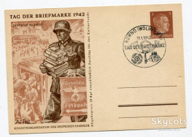 Україна Украина ^/--/^ Поштівка ІІІ Райх, Рівне, Волинь 1942 р. - 2 ^_^^^ Почтовка III Рейх, Ровно, Волынь 1942 г. - 2 - фото фото фото