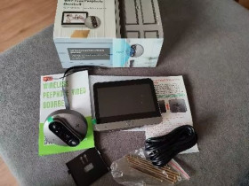 Комплекти сигналізацій Комплекты сигнализаций ^/--/^ WiFi дверной глазок 3 /--/ MP со звонком, камерой, детектором движения ^_^^^ WiFi дверне око 3 /--/ MP з дзвінком, камерою, детектором руху - фото фото фото
