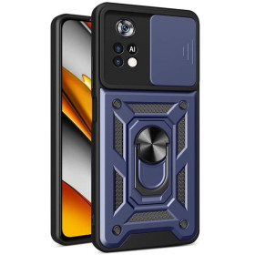 Чохли, бампера Чехлы, бампера ^/--/^ Чохол Fiji Camera Defence для Xiaomi Poco X /--/ 4 Pro 5 /--/ G бампер із захистом камери та підставкою Dark Blu ^_^^^ Чехол Fiji Camera Defence для Xiaomi Poco X /--/ 4 Pro 5 /--/ G бампер с защитой камеры и подставкой Dark Blu - фото фото фото