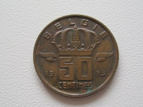 Бельгія Бельгия ^/--/^ Бельгия 50 сантимов 1983 года BELGIE 25401 ^_^^^ Бельгія 50 сантимів 1983 BELGIE 25401 - фото фото фото