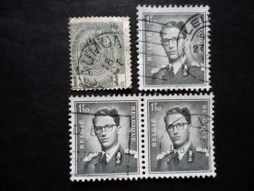 Бенілюкс Бенилюкс ^/--/^ Бельгия 1907 1 /--/ с,  1970 1,5 Fr Король Бодуэн – 3 шт. ^_^^^ Бельгія 1907 1 /--/ с, 1970 1,5 Fr Король Бодуен - 3 шт. - фото фото фото