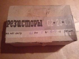 Резистори Резисторы ^/--/^ РЕЗИСТОР С /--/ 2-23-0,5 6,8 ОМ. НОВЫЕ. В ЛОТЕ 500 ШТУК! ^_^^^ Резистор С /--/ 2-23-0,5 6,8 ОМ. Нові. У ЛОТЕ 500 ШТУК! - фото фото фото
