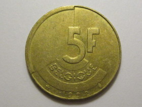 Бельгія Бельгия ^/--/^ Бельгия 5 франков 1992 года BELGIQUE 3 /--/ П /--/ 742 ^_^^^ Бельгія 5 франків 1992 року BELGIQUE 3 /--/ П /--/ 742 - фото фото фото