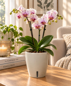 Горщики Горшки ^/--/^ Горщик Santino Orchidea Twin  (Ø 12.5 см, 1.3 л) ^_^^^ Горшок Santino Orchidea Twin (Ø 12.5 см, 1.3 л) - фото фото фото