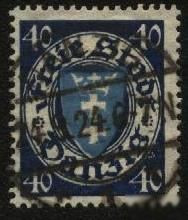 Веймарська республіка Веймарская республика ^/--/^ Германия Danzig 1924 г  .№ 195 гашеная ^_^^^ Німеччина Danzig 1924 р. No 195 гашена - фото фото фото