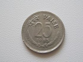 Індія Индия ^/--/^ Индия 25 пайс 1985 года. Калькутта #10126 ^_^^^ Індія 25 пайс 1985 року. Калькутта #10126 - фото фото фото