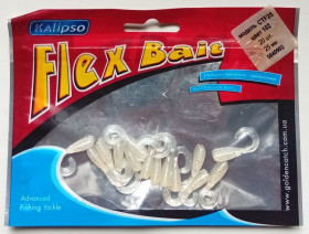 Воблери, принади Воблеры, приманки ^/--/^ Силиконовые приманки Kalipso Flex Bait CTF /--/ 25, цвет 102, 14 штук  (новые) ^_^^^ Силіконові приманки Kalipso Flex Bait CTF /--/ 25, колір 102, 14 штук (нові) - фото фото фото