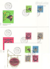 Тематичні колекції Тематические коллекции ^/--/^ Швейцария 1980  г  - 3 КПД  - СГ - СЕРИЯ ^_^^^ Швейцарія 1980 р - 3 ККД - СГ - СЕРІЯ - фото фото фото