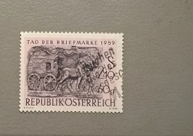 Австрія Австрия ^/--/^ Австрия Карета Лошади 1959 ^_^^^ Австрія Карета Лошаді 1959 - фото фото фото