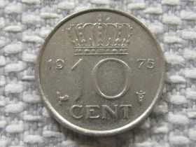 Нідерланди Нидерланды ^/--/^ Нидерланды 10 центов 1975 года #3959 ^_^^^ Нідерланди 10 центів 1975 року #3959 - фото фото фото