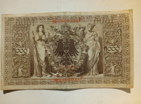 Німеччина Германия ^/--/^ Коллекционная банкнота Германия 1000 марок 1910 ^_^^^ Колекційна банкнота Німеччина 1000 марок 1910 - фото фото фото