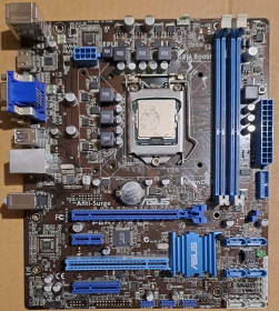 Материнські плати Материнские платы ^/--/^ материнка    Asus P /--/ 8 /--/ H /--/ 77-M LE + i /--/ 3-2100  неробоча ^_^^^ материнка Asus P /--/ 8 /--/ H /--/ 77-M LE + i /--/ 3-2100 нерабоча - фото фото фото