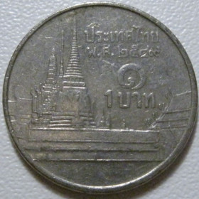 Таїланд Таиланд ^/--/^ Таїланд 1 бат 2006 року #39868 ^_^^^ Таиланд 1 бат 2006 года #39868 - фото фото фото