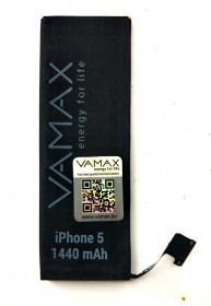 Акумулятори Аккумуляторы ^/--/^ Литий-ионный аккумулятор VAMAX iPhone 5 li-Ion   (1440 /--/ mAh 4.35 /--/ V 5.45 /--/ Wh) для Apple iPhone 5 Вживане ^_^^^ літій-іонний акумулятор VAMAX iPhone 5 li-Ion (1440 /--/ mAh 4.35 /--/ V 5.45 /--/ Wh) для Apple iPhone 5 - фото фото фото