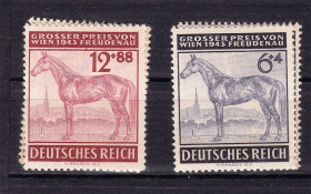 Третій Рейх (-) Третий Рейх (-) ^/--/^ Германия   Рейх  1943 г  MNH - лошадь ^_^^^ Німеччина Рейх 1943 MNH - кінь - фото фото фото