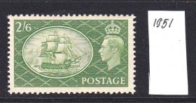 Великобританія Великобритания ^/--/^ ZM Великобритания 1951 г MNH - парусник - из серии ^_^^^ ZM Великобританія 1951 р MNH - вітрильник - з серії - фото фото фото
