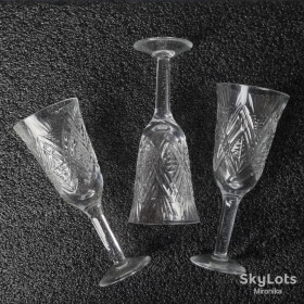 Чарки, келихи, стакани Рюмки, бокалы, стаканы ^/--/^ Бокали кришталеві 75 мл. ^_^^^ Бокалы хрустальные 75 мл. - фото фото фото