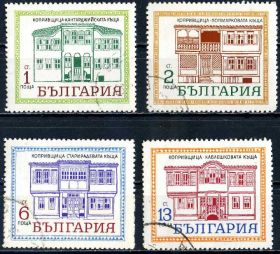 Архітектура Архитектура ^/--/^ Болгария. Исторические дома  (серия) 1971 г. ^_^^^ Болгарія. Архітектура No /--/ 2 (серія) 1971 - фото фото фото