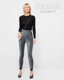 Штани Брюки ^/--/^ Miley женские штаны, брюки, лосины, леггинсы - regular fit - цвет серебро 2 /--/ nd one ^_^^^ Miley жіночі штани, брюки, лосини, леггінси - regular fit - колір срібло 2 /--/ nd one - фото фото фото