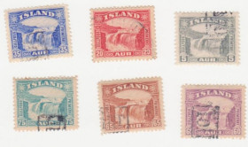 Ісландія Исландия ^/--/^ Исландия 1931 /--/ г № 150 - 155 серия гашеная ^_^^^ Ісландія 1931 /--/ р No 150 - 155 серія гашена - фото фото фото