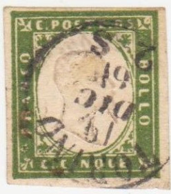 Італія, Ватикан Италия, Ватикан ^/--/^ Италия  ( Сардиния )1855  г.№ 10 гашеная ^_^^^ Італія ( Сардинія) 1855 р. No 10 гашена - фото фото фото