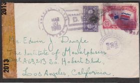 Америка Америка ^/--/^ Панама 1943 ЦЕНЗУРА ПИСЬМО 2-Й МИРОВОЙ ВОЙНЫ WWII ПОЧТОВЫЙ ДОКУМЕНТ ИСТОРИЯ ПОЧТЫ ^_^^^ Панама 1943 ЦЕНЗУРА ПИСЬМО 2-ї світової війни WWII Поштовий документ історія пошти - фото фото фото