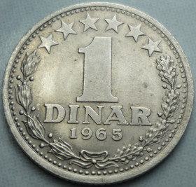Югославія Югославия ^/--/^ Югославия 1 динар 1965 зл/0 /--/ ю /--/ 40 ^_^^^ Югославія 1 динар 1965 зл/0 /--/ ю /--/ 40 - фото фото фото