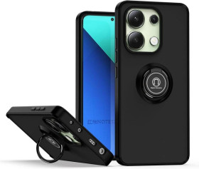 Чохли, бампера Чехлы, бампера ^/--/^ Чохол Fiji Colorframe для Xiaomi Redmi Note 13 матовий бампер з кільцем підставкою Black ^_^^^ Чехол Fiji Colorframe для Xiaomi Redmi Note 13 матовый бампер с кольцом подставкой Black - фото фото фото