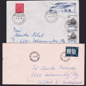 Європа Европа ^/--/^ ZM Швеция 1970 г Норвегия  1966 г  - 2 /--/ а конверта - Исследование Арктики - ^_^^^ ZM Швеція 1970 р Норвегія 1966 р - 2 /--/ а конверта - Дослідження Арктики - фото фото фото