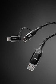 Кабелі Кабели ^/--/^ Дата кабель Amaya ACD-X /--/ 28 4 /--/ in /--/ 1 Type-C to USB/Type-C to Lightning 60 /--/ W  (1 /--/ m) ^_^^^ Дата кабель Amaya ACD-X /--/ 28 4 /--/ in /--/ 1 Type-C to USB/Type-C to Lightning 60 /--/ W (1 /--/ m) - фото фото фото