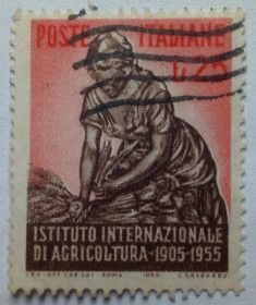 Італія, Ватикан Италия, Ватикан ^/--/^ Италия 1955 Агрокультура, гашеная ^_^^^ Італія 1955 Агрокультура, гашена - фото фото фото