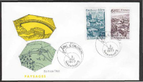 Європа Европа ^/--/^ Люксембург 1977 МОСТЫ МОСТОСТРОЕНИЕ ПРОМЫШЛЕННАЯ АРХИТЕКТУРА ПЕЙЗАЖИ КПД Mi.947-948 ^_^^^ 1 977 МОСТІ МОСТРОЄННЯ ПРОМИСЛОВА АРХІТЕКТУРА ПЕЙЗАЖІ КПД Mi.947-948 - фото фото фото