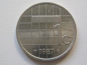 Нідерланди Нидерланды ^/--/^ Нидерланды 1 гульден 1987 года 32413 ^_^^^ Нідерланди 1 гульден 1987 року 32413 - фото фото фото