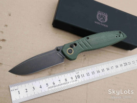 Ножі, мультітули Ножи, мультитулы ^/--/^ Vosteed Corsair CS /--/ 29 /--/ NPMN, Nitro-V Blackwash, Micarta Green, Caged Ceramic Ball Bearing, Outdoor, EDC, Cross-bar Lock - фото фото фото
