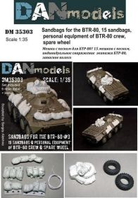 Інше Другое ^/--/^ Danmodel 35303 -Мешки с песком для БТР-80 - 15 мешков, личные вещи экипажа БТР-80 на корме ^_^^^ Danmodel 35303 - Мішки з піском для БТР-80 - 15 мішків, особисті речі екіпажу БТР-80 на кормі - фото фото фото