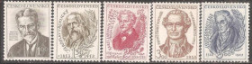 Чехословаччина Чехословакия ^/--/^ Чехословакия 1953 Sc.571-575 ** ПОЛНАЯ серия ^_^^^ Чехословаччина 1953 Sc.571-575 ** Повна серія - фото фото фото