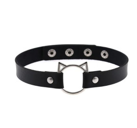 Намиста, намиста Ожерелья, бусы ^/--/^ чокер кошка эко кожа панк рок готика ^_^^^ Підвіска серце малахіт на чокере - фото фото фото