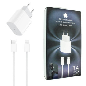 Зарядні пристрої Зарядные устройства ^/--/^ Зарядний пристрій Apple Power Adapter Type-C 35 /--/ W GaN PD + кабель Type-C тканинний 1 /--/ м для iPhone 16 P ^_^^^ Зарядное устройство Apple Power Adapter Type-C 35 /--/ W GaN PD + кабель Type-C тканевый 1 /--/ м для iPhone 16 P - фото фото фото